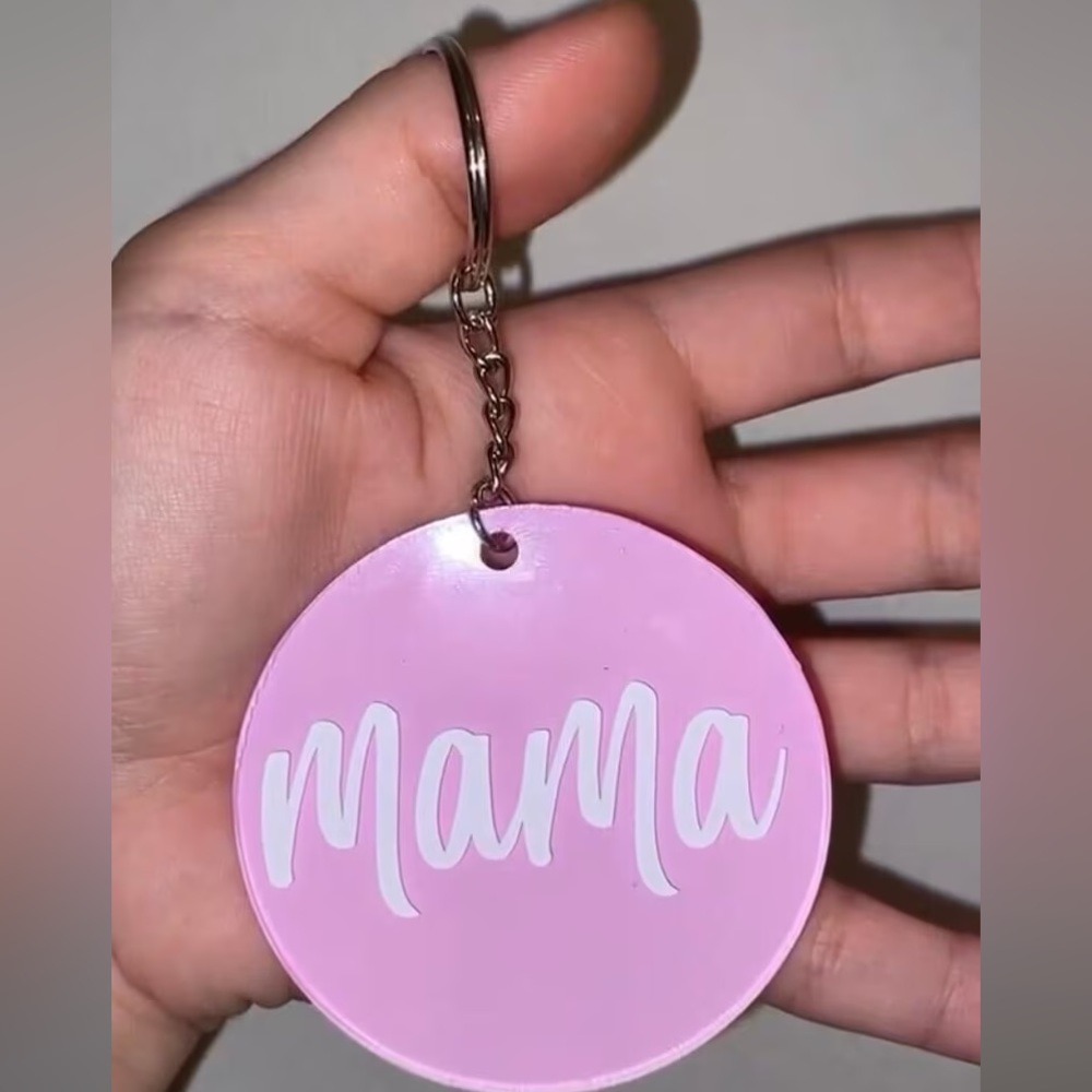 Pink Mama Keychain